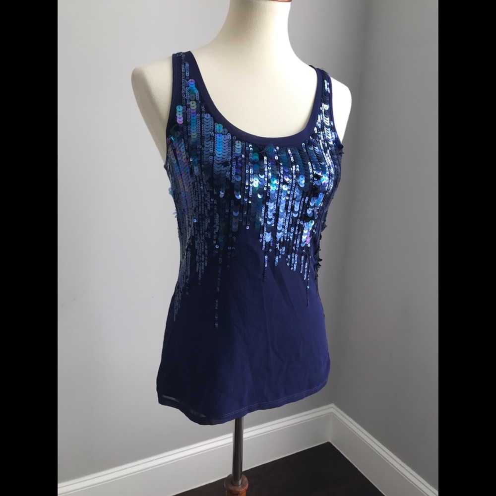 Sequin dressy tank